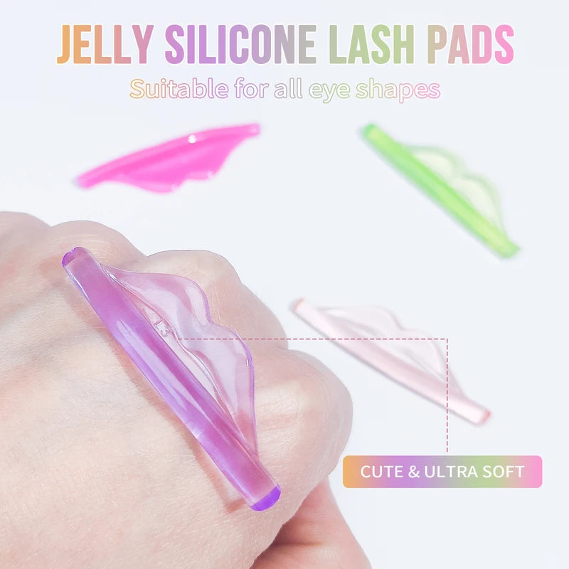 Silicone Eyelash Perming Pad Set - Lash Lift Shield Eyelash Curler Tools