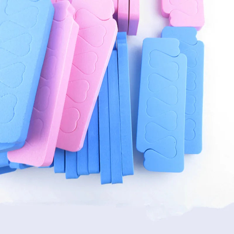 Pink Foam Toe Separators for Manicure Pedicure Nail Art 50/100/500pcs Wholesale