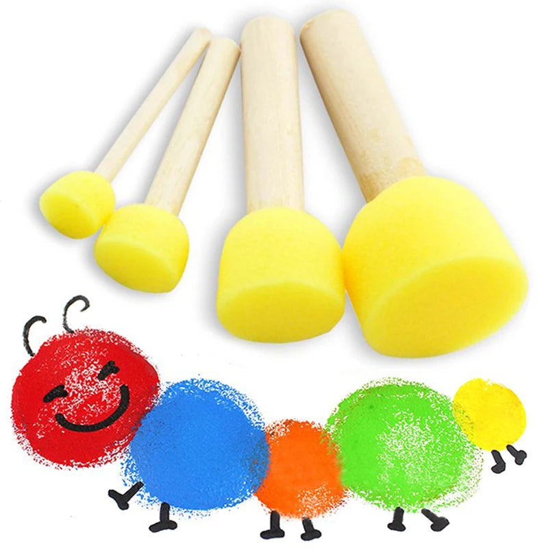 Children's Painting Sponge Brush Set - Art & Craft Toys for Kids