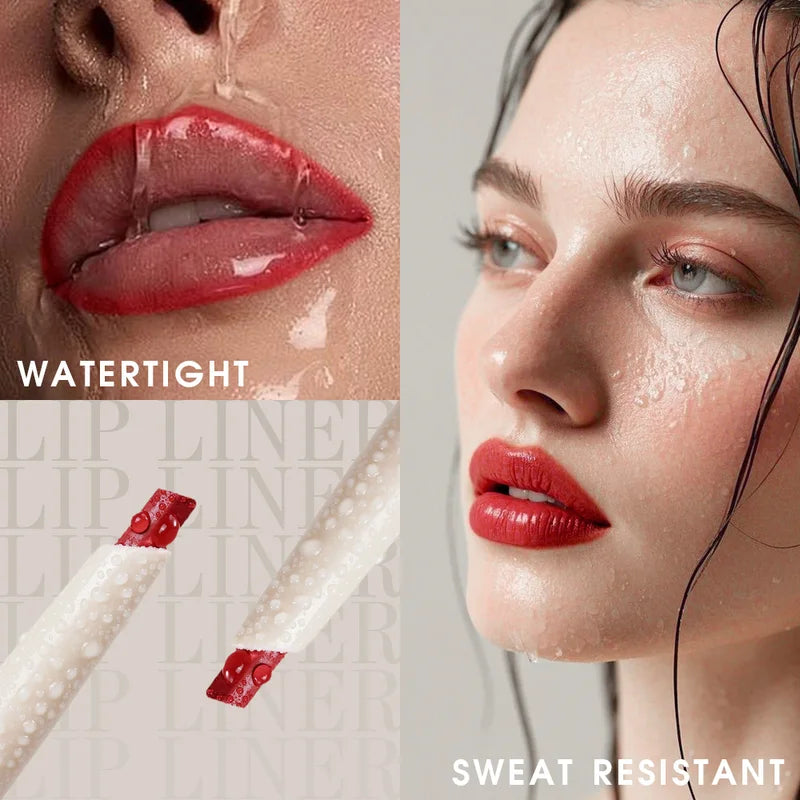 Matte Lip Liner Pen - Long-Lasting Water & Sweat Resistant Makeup