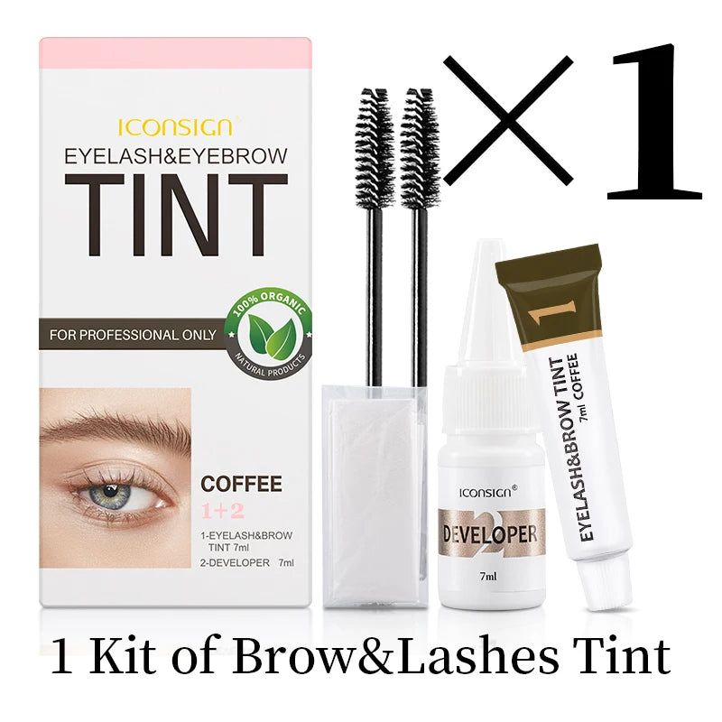 Eyebrow and Eyelash Tint Kit - Brow Enhancer Mascara Lift Tattoo Makeup Tools