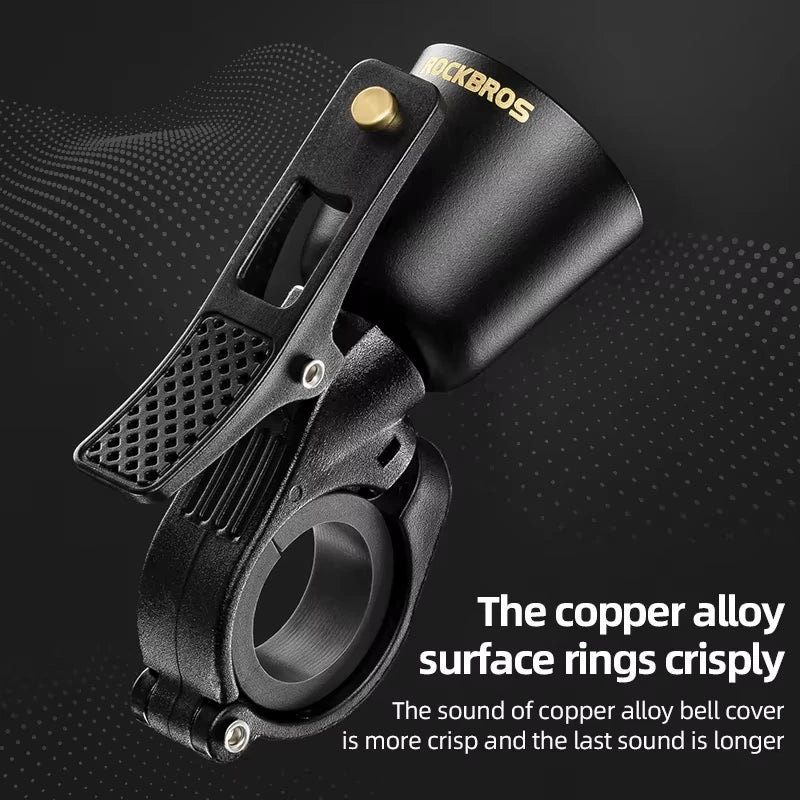 Bike Bell Alloy Copper Horn Cycling Safety Warning Ring - 100dB