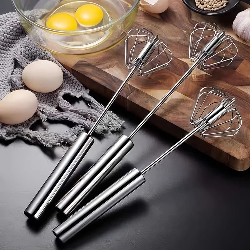Stainless Steel Egg Beater Semi-Automatic Mixer for Baking & Cooking