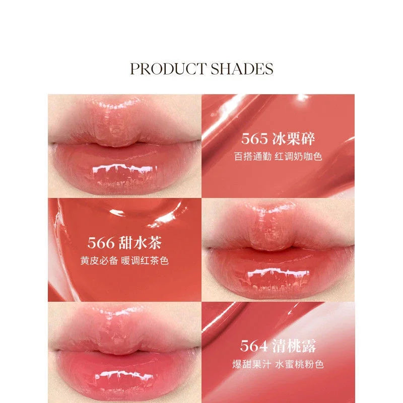 Vegan Hydrating Lip Gloss with Vitamin & Color-Changing Effect - Long Lasting Moisturizer Korean Lip Makeup