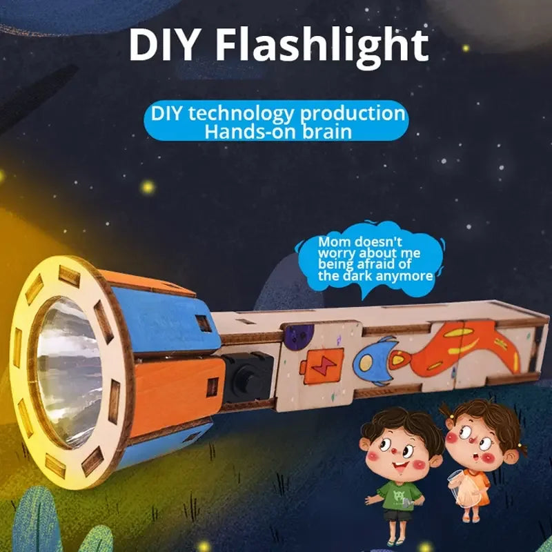 DIY Flashlight Kit Educational Science Toys for Kids Age 5+