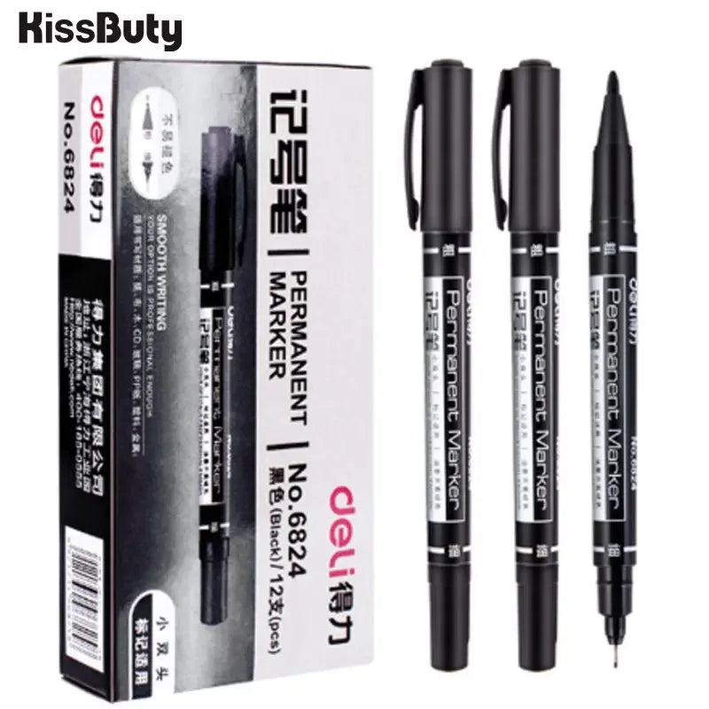 9pcs Waterproof Permanent Paint Marker Pen Set Oil-Based Quick Dry Stationery