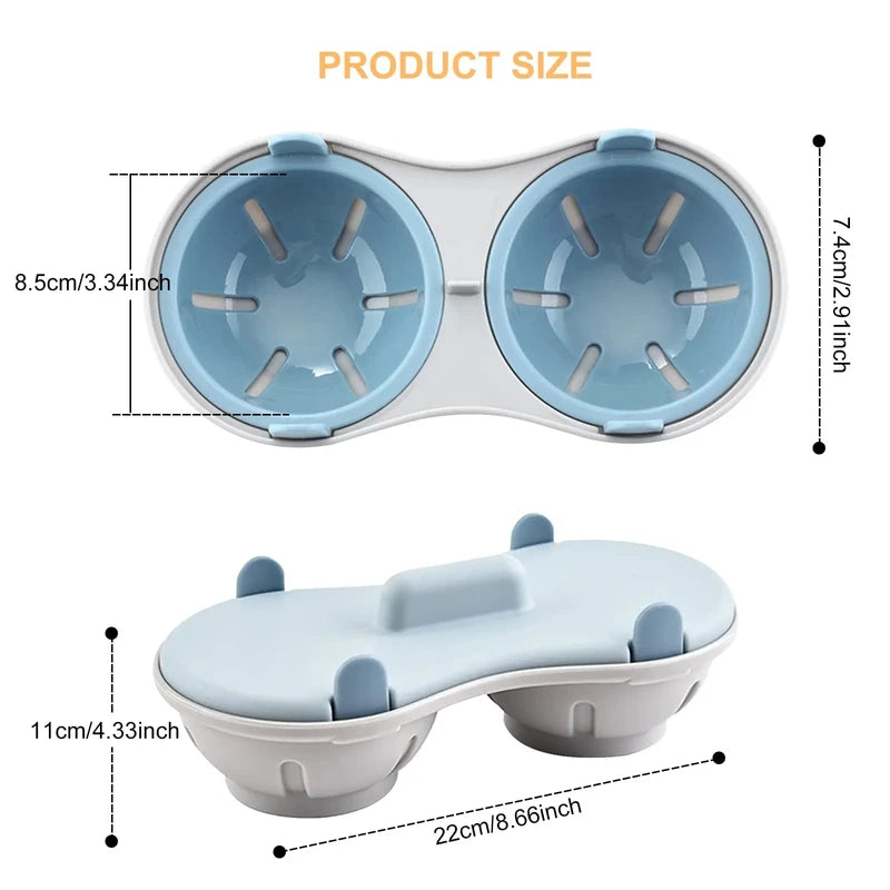Microwave Egg Cooker 2-Cavity Poacher for Boiled & Poached Eggs Kitchen Gadgets