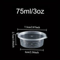 Disposable Sauce Cups with Lids - Leak-Proof Small Salad Dressing & Seasoning Containers, Bulk Pack
