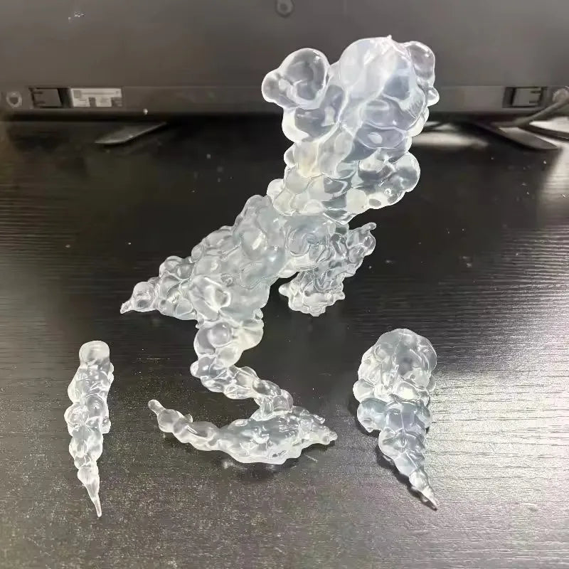 White Smoke Effect Parts for Anime Figure Diorama Scene & Photography Props