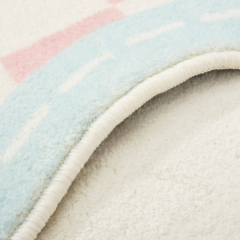 Large Plush Washable Area Rug for Living Room and Bedroom - Soft Non-Slip Floor Mat