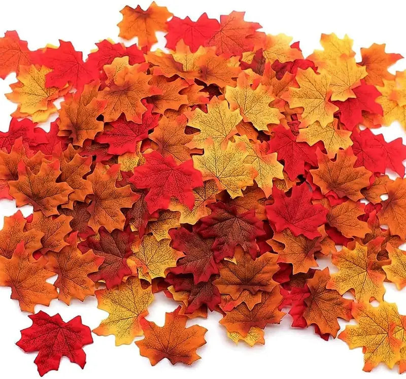 Artificial Maple Leaves Autumn Leaf Garland for Fall Halloween Thanksgiving Party Decor