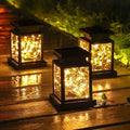 Outdoor Solar Lantern Waterproof Hanging LED Light for Garden Patio Yard Decor
