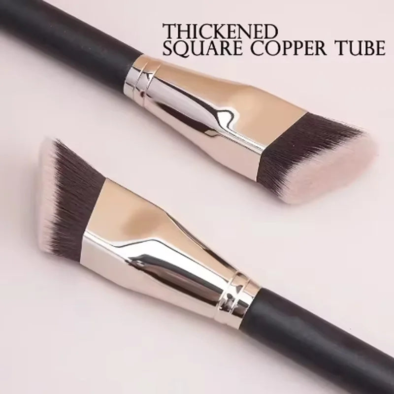 Professional Flat Head Foundation Makeup Brush - Contour Trapezoidal Tool