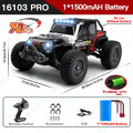 High-Speed 1:16 RC Drift Monster Truck with LED Remote Control, 50KM/H-70KM/H