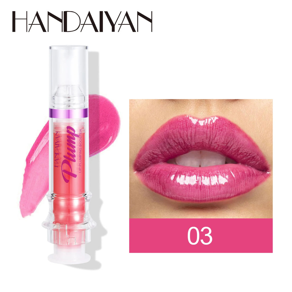Lip Plumper Gloss Moisturizing Lip Oil Enhancer with Vitamin E - Water Shine Boost