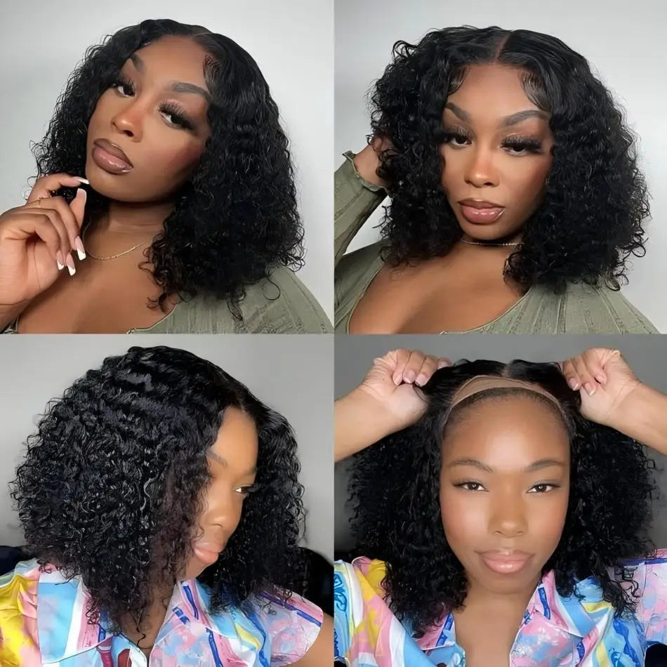 Glueless Bob Wigs Human Hair Short Body Wave Lace Front Wigs for Women