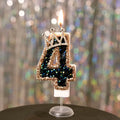 Luxury Crown Number Birthday Candles Glitter Cake Topper for Celebration
