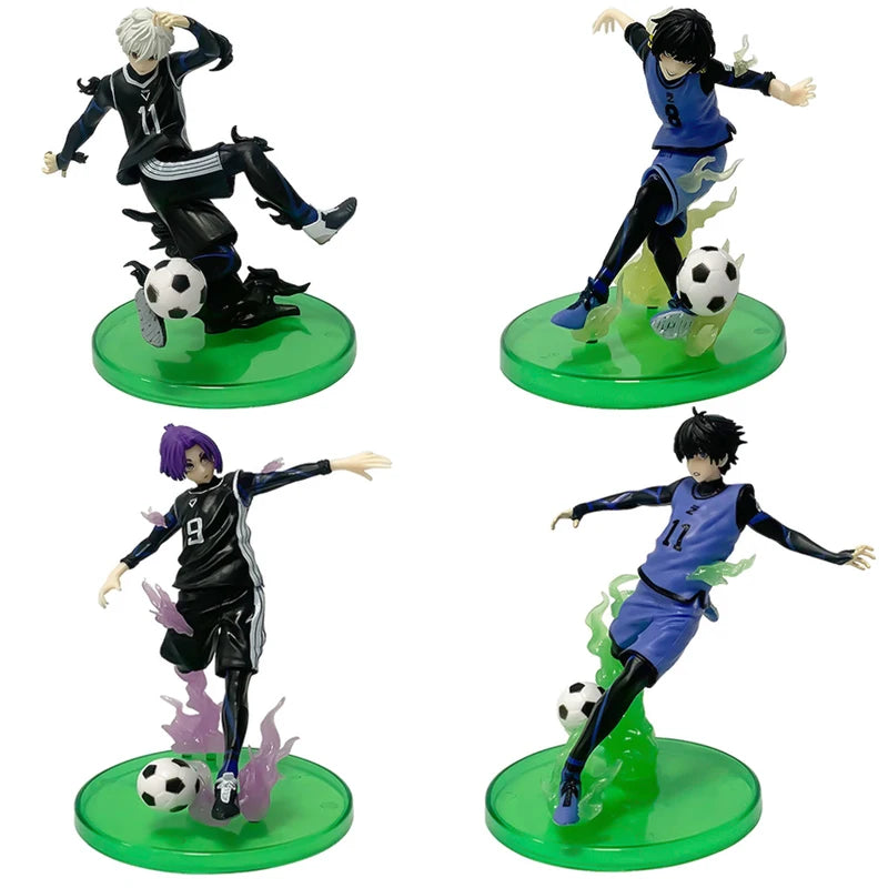 Anime Action Figures Set - BLUE LOCK Nagi, Makoto, Shirou, Voetbal Yoichi, Bachira, Meguru, 15cm Collectible Toys for Kids and Fans