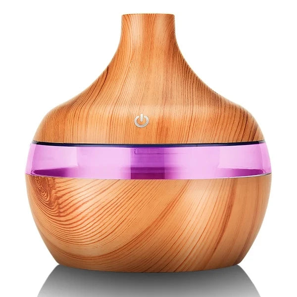 Ultrasonic Air Diffuser Humidifier with Essential Oil Aromatherapy, 300ml Capacity