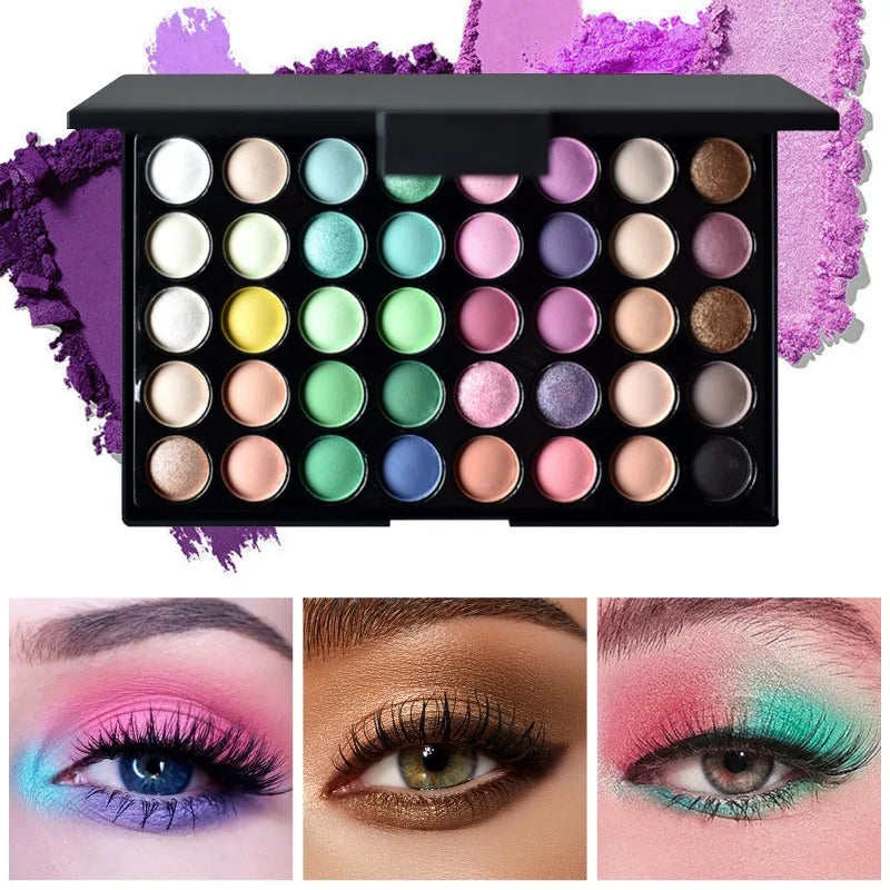 13-Piece Eye Makeup Set with Brushes, Eyeliner, Eyebrow Pencil & Mascara Clip