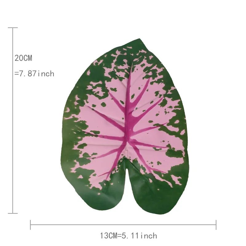 Artificial Potted Leaf Plants - Fake Indoor Decoration, Set of 12-24 Leaves