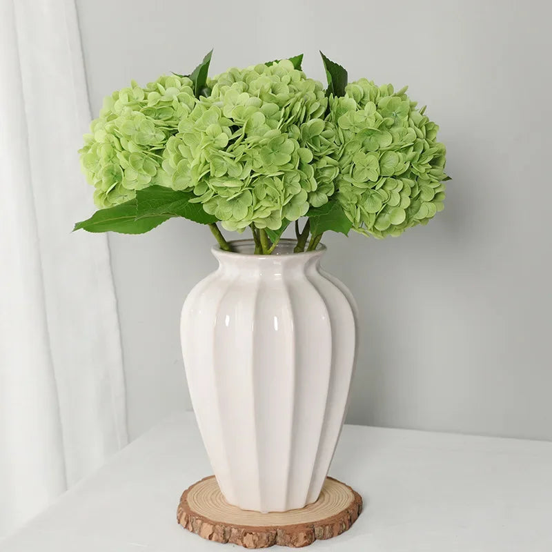 Large Real Touch Hydrangea Artificial Flowers for Wedding & Home Decor
