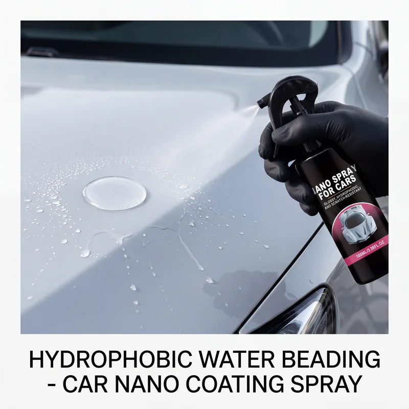 Hydrophobic Car Coating Spray - Gloss Finish & Water Repellent Auto Protection Kit