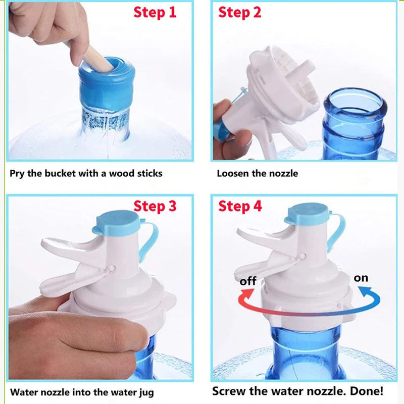 Reusable Water Dispenser Spigot Faucet with Cap for Office & School