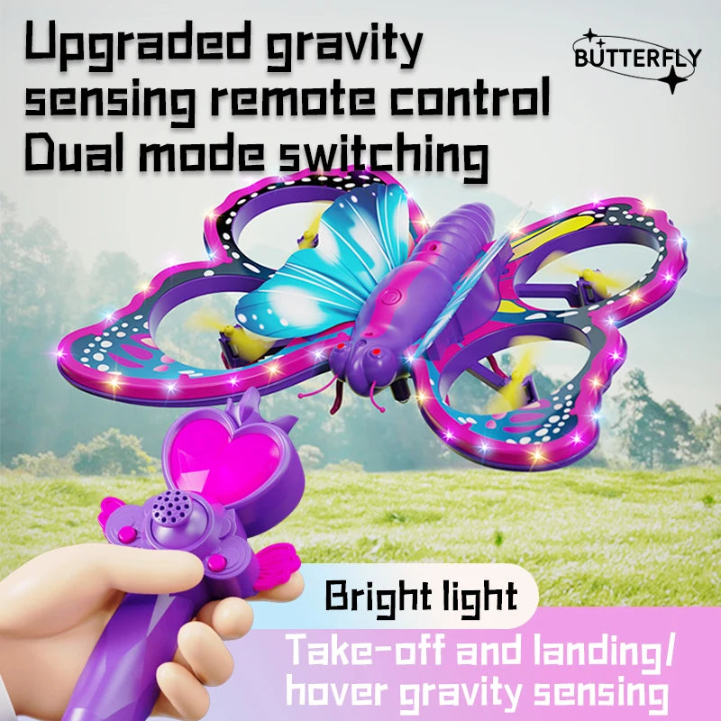 Mini Drone Quadcopter with Gravity Sensing LED Lights for Kids & Beginners