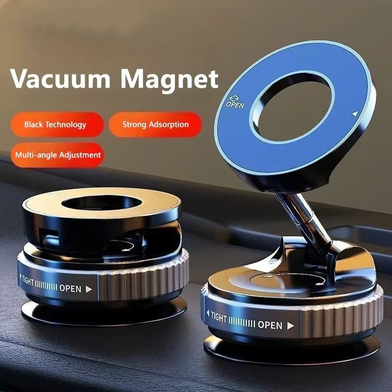 Magnetic Phone Holder Car Mount 360° Rotatable Vacuum Dashboard Stand
