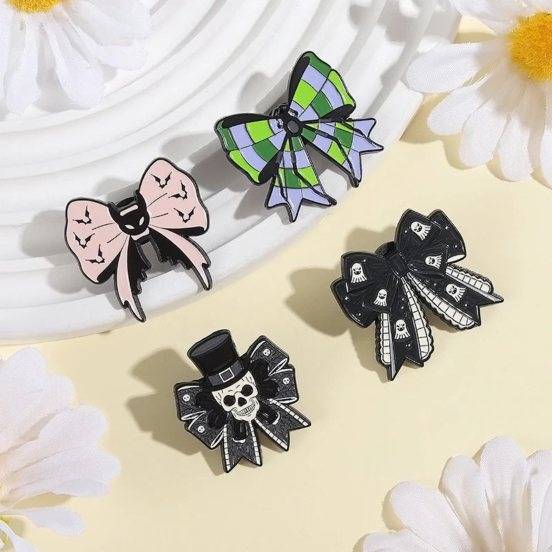 Halloween Pumpkin Animal Brooch Pins Enamel Jewelry Accessory