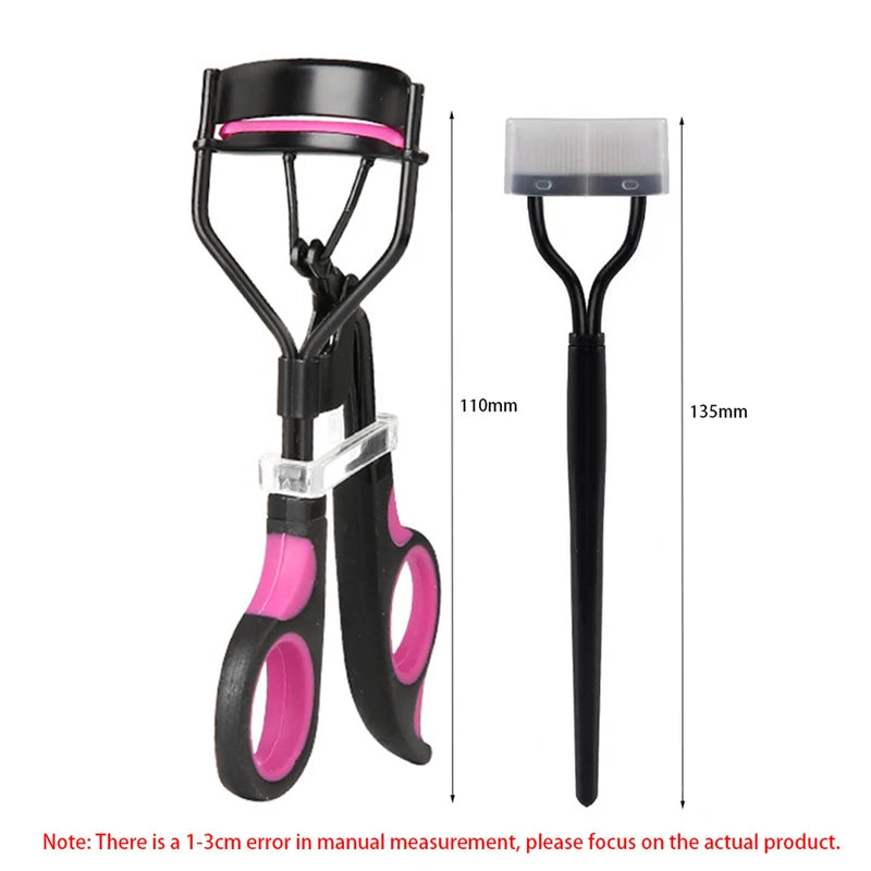 Eyelash Curler Set with Replacement Pads and Multipurpose Face Razor for Women