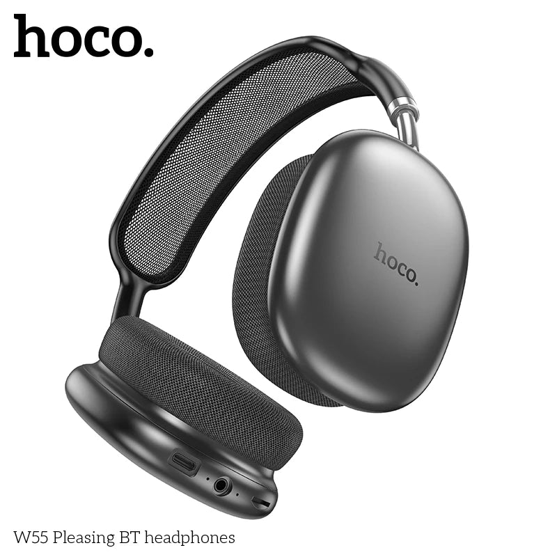 Wireless Over-Ear Bluetooth Headphones with Microphone, HiFi Stereo Sound, 40mm Drivers