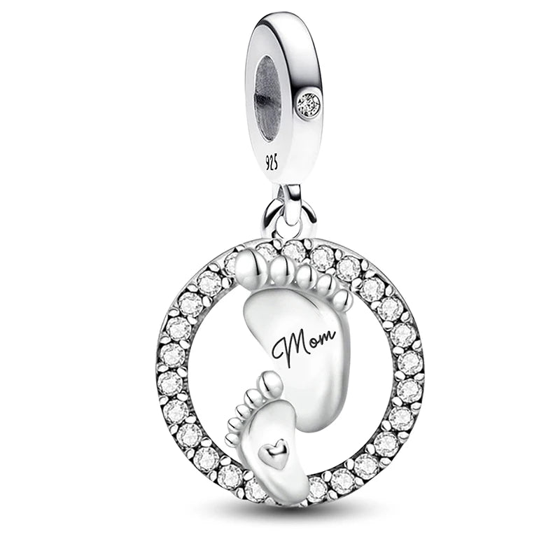 Sterling Silver Chameleon Charm Bead for DIY Bracelet and Jewelry Making