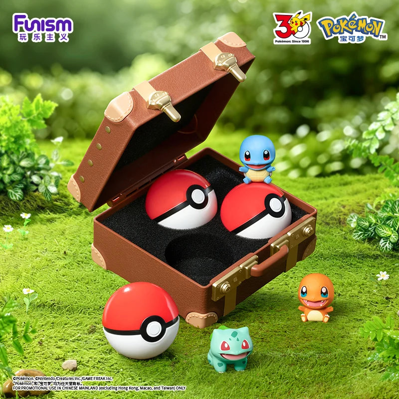 Pokemon 30th Anniversary Action Figures with Poké Ball Set - Starter Pack, Multiple Colors