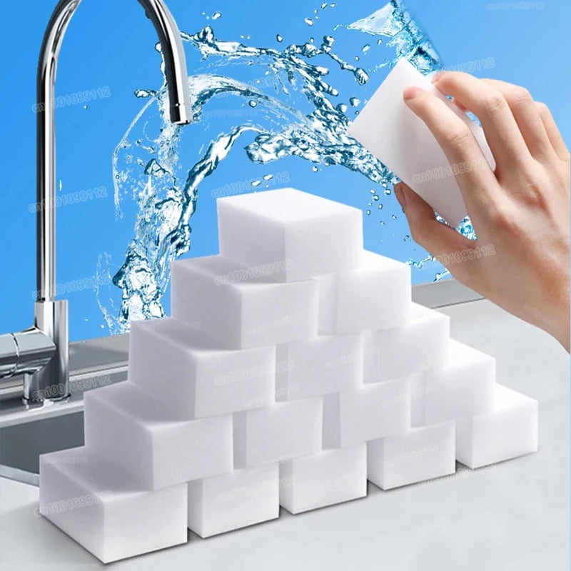 Melamine Sponge Magic Eraser Cleaning Sponges for Kitchen Bathroom (10-100pcs)