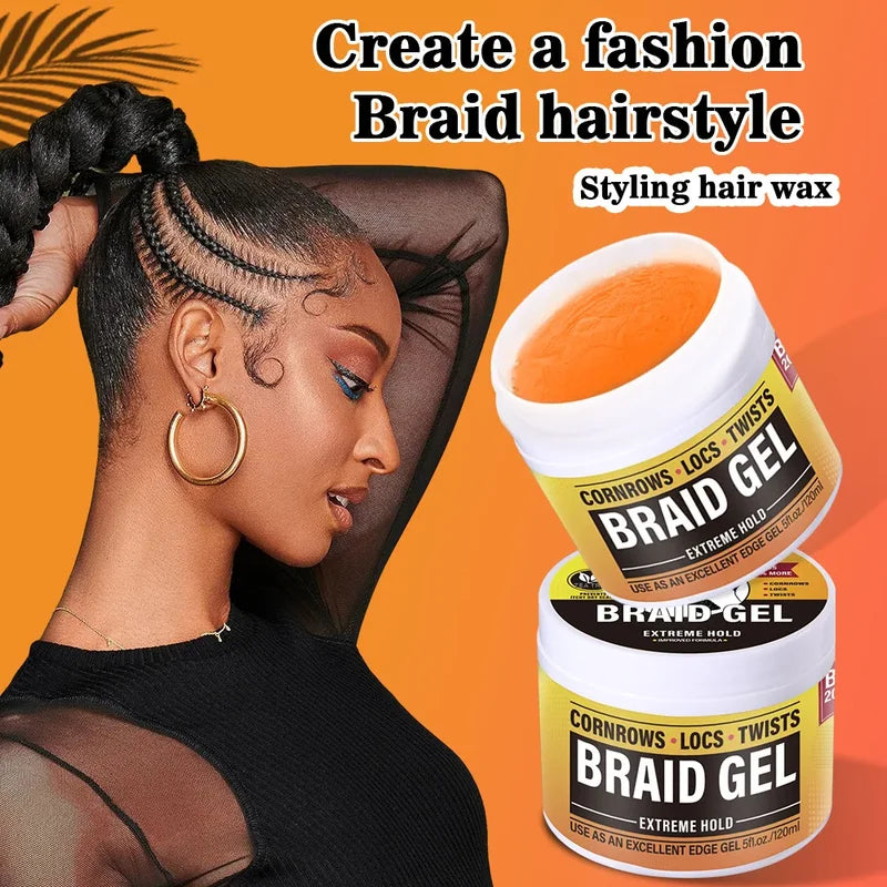 Men's Hair Wax for Styling - Strong Hold, Moisturizing, Light Scent, Retro Look