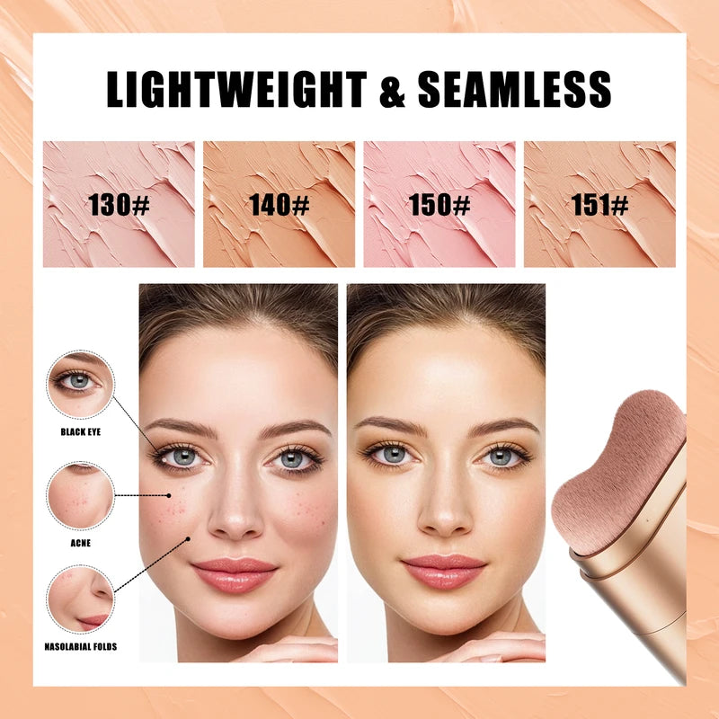Multicolor Facial Concealer for Dark Circles Tattoos Acne Coverup Waterproof Makeup