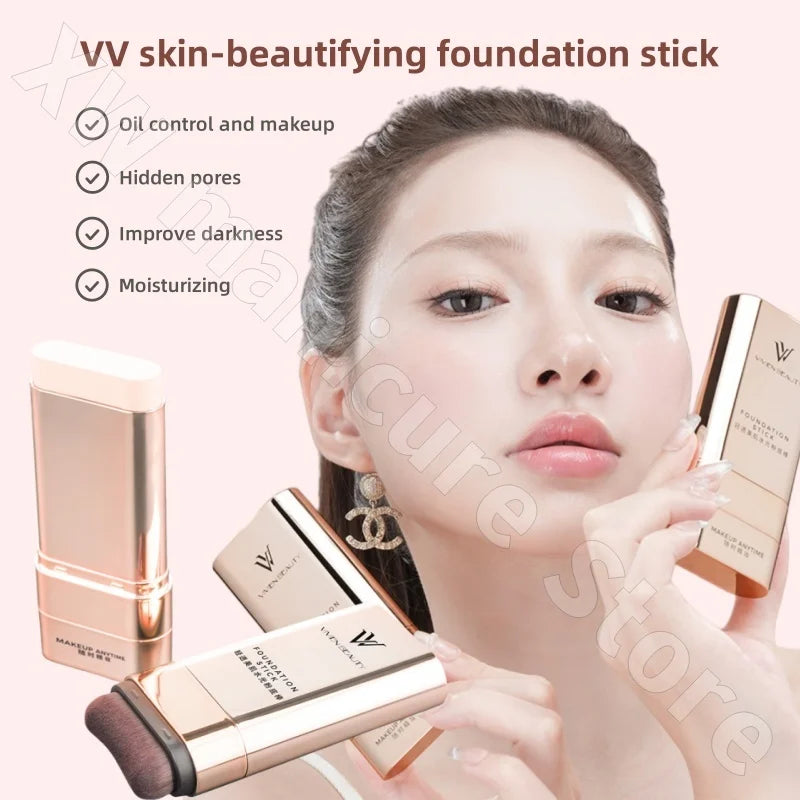 Liquid Foundation Stick Concealer - Long-Lasting Waterproof Face Makeup 20g