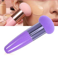Mushroom Head Makeup Sponge Brush with Handle - Professional Cosmetic Puff for Foundation & Blush