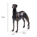 Dog Statue with Antique Bronze Finish Resin Animal Sculpture for Home & Garden Decor