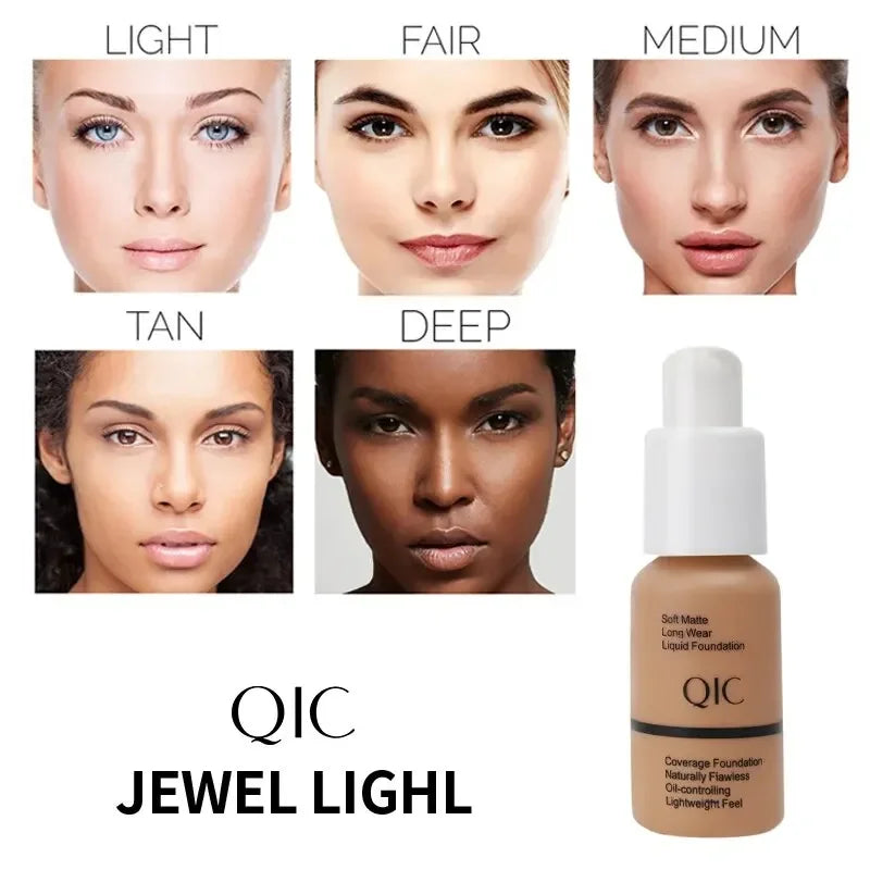 Liquid Foundation Concealer - Matte, Oil-Control, Waterproof, Long Lasting, 60g