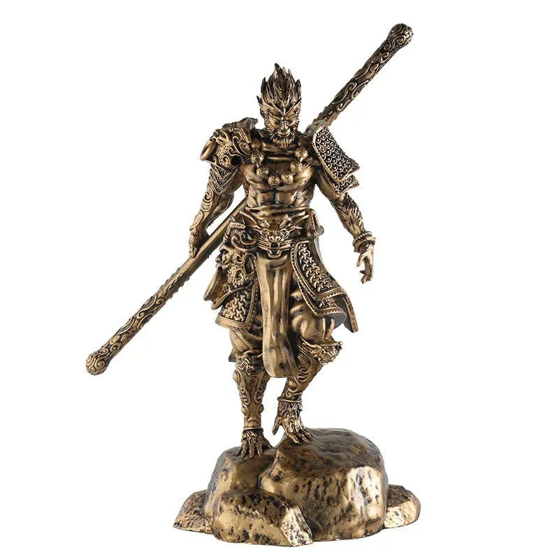 Sun Wukong Mythology Statue Resin Decor for Living Room & Study - Home Ornament