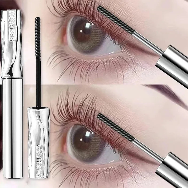 Waterproof Long-Lasting Fiber Mascara with Spiral Brush for Curled Lashes