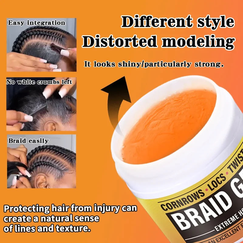 Men's Hair Wax for Styling - Strong Hold, Moisturizing, Light Scent, Retro Look