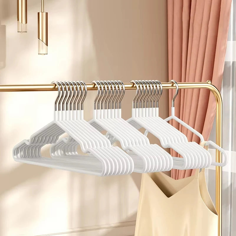 10Pcs Metal Traceless No-Slip Clothes Hangers for Closet Organization