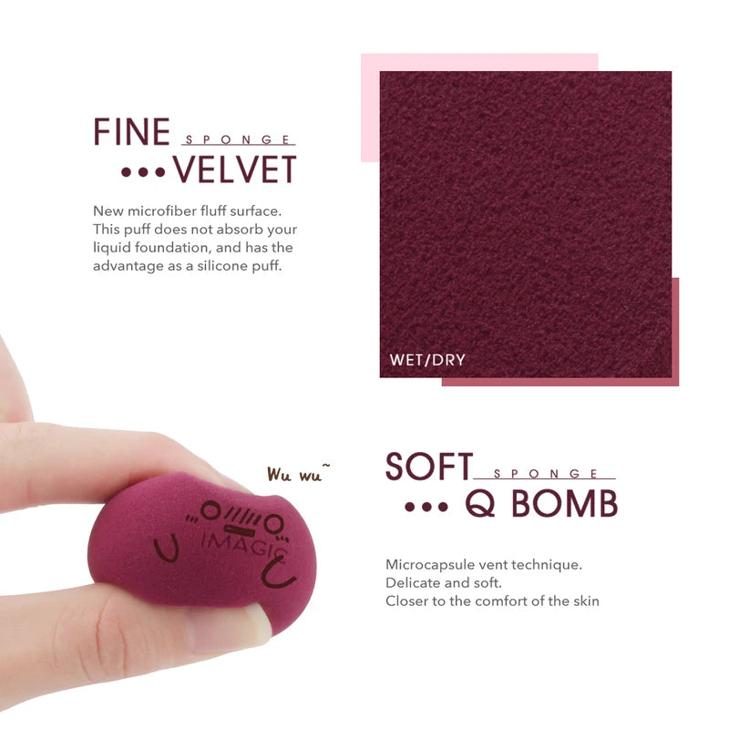 Makeup Sponge Puff Set - Professional Cosmetic Beauty Blenders for Foundation