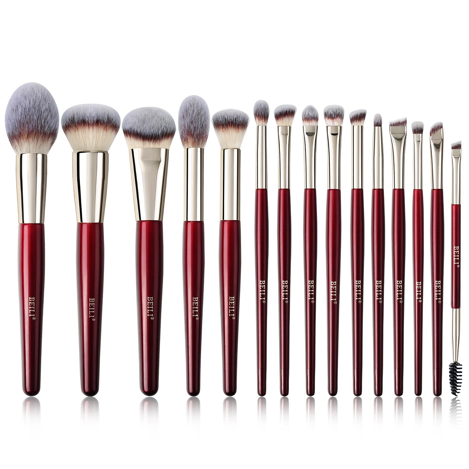 BEILI 15-Piece Professional Eyeshadow Makeup Brush Set