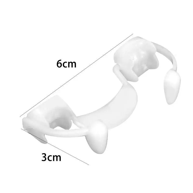 Halloween Vampire Teeth Dentures Fangs - White Plastic Cosplay Prop