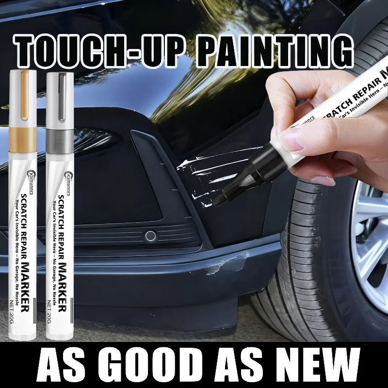 Multi-Color Car Scratch Repair Pen - Touch-Up Paint for Black, Gold, Silver
